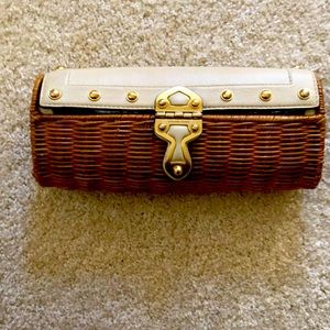 Michael Kors Straw Clutch